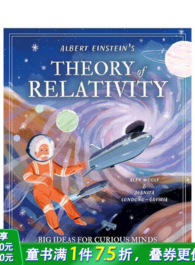 【预售】给好奇心灵的大创意：爱因斯坦的相对论 Albert Einstein's Theory of Relativity  英文儿童插画科普绘本 进口童书