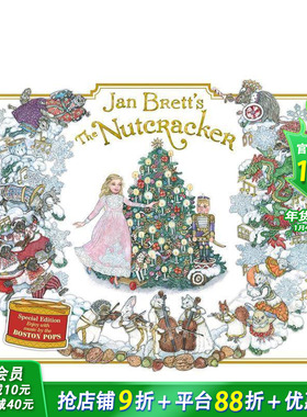 【预售】珍·布雷特 胡桃夹子 Jan Brett's the Nutcracker 英文儿童插画故事绘本 进口童书