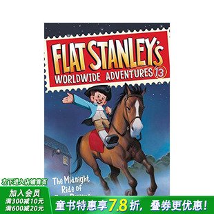 【现货】【纸片人斯坦利】全球冒险13: Flat Revere的午夜骑行 Flat Stanley’s Worldwide Adventures 英文儿童章节故事书