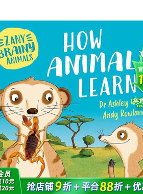 【现货】奇智动物：动物如何学习 Zany Brainy Animals: How Animals Learn 英文儿童插画科普绘本 进口童书