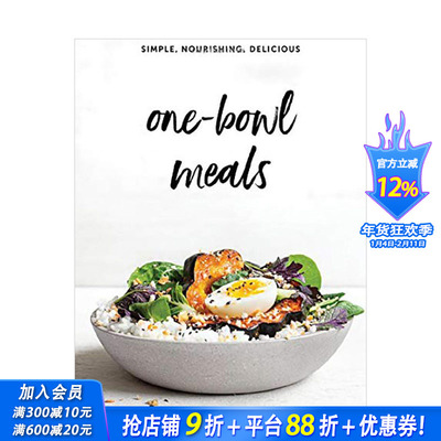 【预售】一人一碗食：简单/营养/美味 One-Bowl Meals: Simple, Nourishing, Delicious 英文原版烹饪煮饭料理菜谱