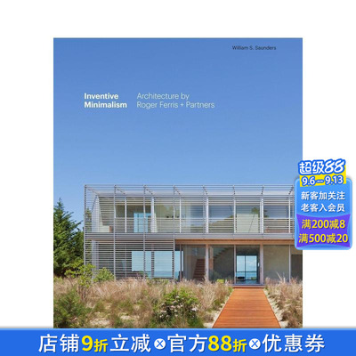 【预售】创意极简主义：Roger Ferris + Partners 建筑事务所 Inventive Minimalism 原版英文建筑设计 正版进口书
