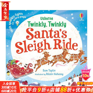 【预售】闪闪发光的圣诞雪橇之旅 Twinkly Twinkly Santa's Sleigh Ride 英文儿童趣味英语早教进口书绘本