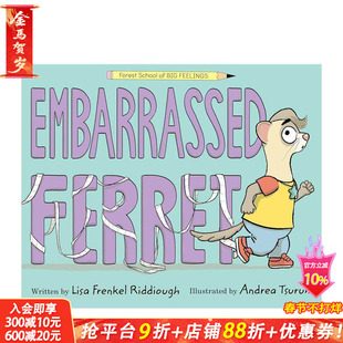 【预售】【情绪森林学校】尴尬的小雪貂 【Forest School of Big Feelings】Embarrassed Ferret 英文儿童插画故事绘本 进口童书
