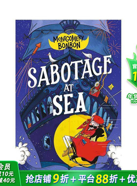 【现货】【大侦探波波】海上阴谋 【Montgomery Bonbon】Sabotage at Sea少年侦探小说故事书 英文英语拓展阅读 蓝思值700L+
