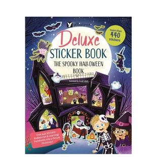 【现货】【场景贴纸书】万圣节惊魂夜【Deluxe Sticker Books】The Spooky Halloween Book英文儿童趣味互动绘本 英语早教进口书