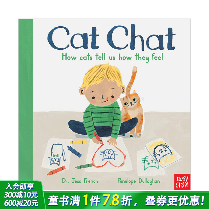 【现货】◇猫如何告诉我们它们的情绪Cat Chat:How cats tell us how they feel 3-6岁儿童趣味睡前故事绘本 英文原版【】