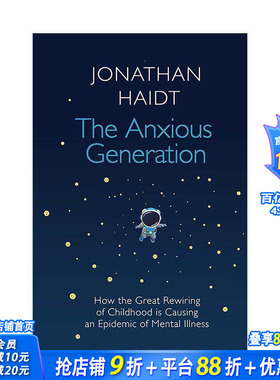 【预售】焦虑的一代 The Anxious Generation 原版英文社会科学 正版进口书
