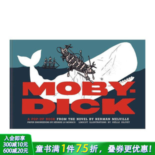Pop Herman 预售 Moby Melville Book 英文儿童插画立体互动绘本 the Dick Novel 白鲸立体书 进口童书 from