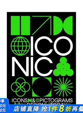 【预售】图标：当今设计中的图标和象形图 Iconic?:?Icons & Pictograms in Design Today 原版英文字体图案标志设计 正版进口书