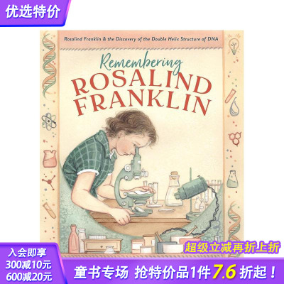 【预售】记住罗莎琳德-富兰克林 Remembering Rosalind Franklin 英文儿童插画故事绘本 进口童书