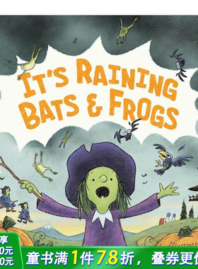 【现货】下蝙蝠和青蛙啦 It's Raining Bats & Frogs 英文儿童故事插画绘本 进口童书