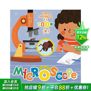 【预售】我的第一台显微镜 My First Microscope 英文儿童插画故事绘本 进口童书