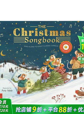 【预售】圣诞音乐书：8支经典圣诞颂歌 The Christmas Songbook : Sing Along With Eight Classic Carols 原版英文儿童