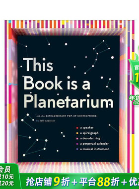 【预售】创意立体书 这本书是一个天文馆 Pop-Up This Book is a Planetarium乐器/日历/扩音器/天文馆等 英文儿童互动进口书