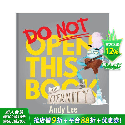 【预售】永远不要打开这本书 【Do Not Open This Book】Do Not Open This Book For Eternity 英文儿童插画故事绘本 进口童书