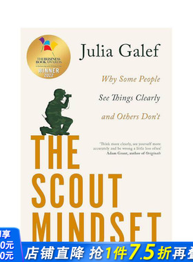 【预售】童子军心态：思考的方法（2022商业图书奖） The Scout Mindset 原版英文商业行销 正版进口图书