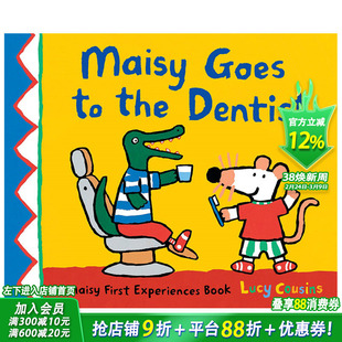 【现货】英文原版 小鼠波波去看牙医Maisy Goes to the Dentist 儿童英语艺术插画绘本平装 3岁+ 进口图书 善优童书