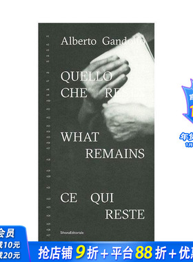 【预售】阿尔贝托?甘多夫：留存之物 Alberto Gandolfo : What Remains 原版英文摄影作品集肖像 正版进口书