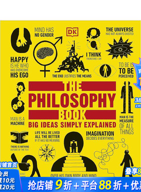 【预售】哲学书：大道至简 The Philosophy Book : Big Ideas Simply Explained 原版英文社会科学 正版进口书