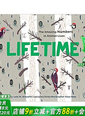 【预售】Lifetime: The Amazing Numbers in Animal Lives寿命 英文儿童绘本适合3-6岁【善优童书】