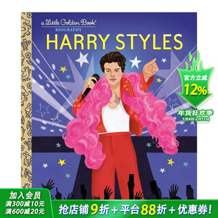 【预售】【黄金小传】哈里·斯泰尔斯 哈卷 【Little Golden Book】Harry Styles 英文儿童插画故事绘本 进口童书
