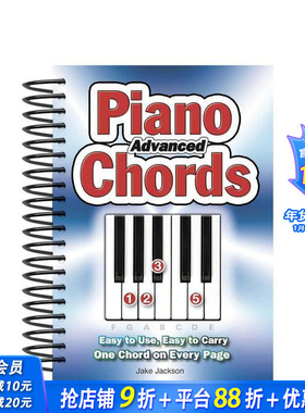 【现货】Advanced Piano Chords 钢琴进阶和弦 英文原版音乐乐器学习