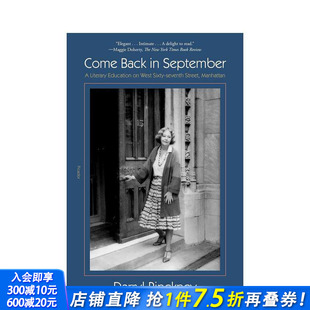 英文文学传记 进口书 九月回来 September Back 2023布莱克传记奖 Come 正版 原版 预售