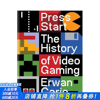 【现货】电子游戏全史典藏图鉴：从马里奥到我的世界 Press Start  原版英文艺术插画原画设定集 正版进口书