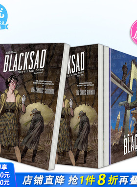 【现货多册选拍】黑猫侦探：大厦全倾 第1-2部 2023艾斯纳奖Z佳引进 英文漫画 Blacksad:They All Fall Down·Part Two正版进口书