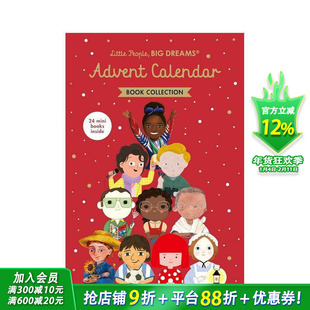 【现货】小人物，大梦想：倒数日历 Little People，BIG DREAMS 英文儿童趣味互动绘本 英语早教进口童书