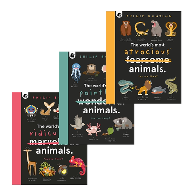 【现货】世界上*荒谬/笨/残暴的动物(多册选拍)Quirky Creatures：The World’s Most …Animals 儿童英文艺术插画科普绘本进口书