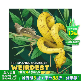 【预售】神奇爬行动物图鉴 The Amazing Catalog of Weirdest Reptiles 英文儿童插画科普故事绘本 进口童书