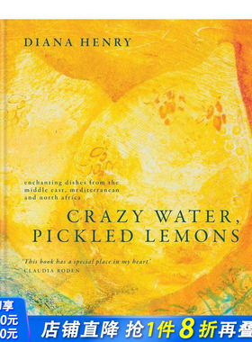 【现货】中东、地中海和北非的迷人美食 Crazy Water， Pickled Lemons Enchanting dishes 原版英文餐饮生活美食 正版进口书
