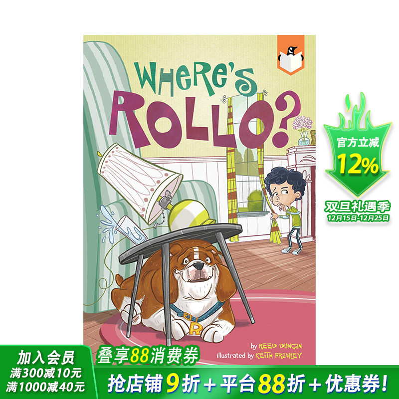 【预售】Where’S Rollo?罗洛在哪儿? 英文原版儿童故事阅读章节书【善优童书】