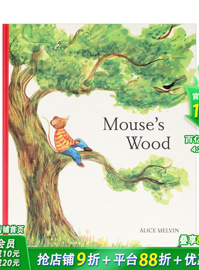 【现货】英文原版 老鼠的丛林：自然界的一年 Mouse’s Wood : A Year in Nature 精装儿童绘本 互动翻翻书 Alice Melvin