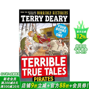 【预售】(预计8月出版)【糟糕又真实的故事】海盗 Terrible True Tales：Pirates 历史科普拓展阅读 英文儿童桥梁章节故事书