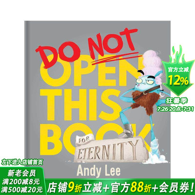 【预售】永远不要打开这本书 【Do Not Open This Book】Do Not Open This Book For Eternity 英文儿童插画故事绘本 进口童书