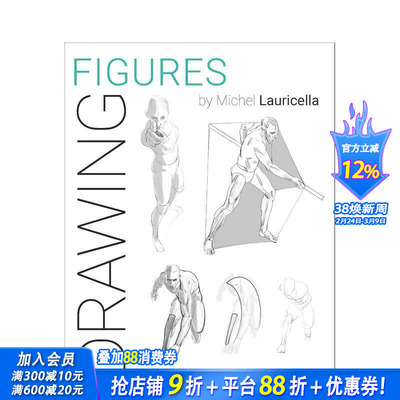 【预售】绘画技巧：人体形态 【Drawing】Figures 原版英文艺术画册画集 正版进口书