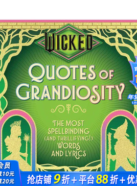 【预售】豪言隽语 Quotes of Grandiosity 原版英文生活综合 正版进口书