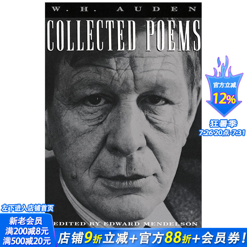 【现货】Collected Poems: Auden 奥登诗选 英文原版书籍AUDEN, W.H文学集