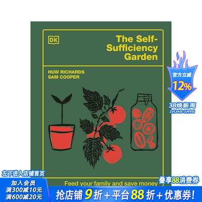 【预售】自给自足的菜园 The Self-Sufficiency Garden: Feed Your Family and Save Money 原版英文生活综合 正版进口书