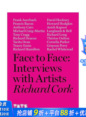 【现货】理查德·考克与艺术家面对面对谈 Face to Face: Interviews With Artists英文艺术家/艺术工作室进口图书画册