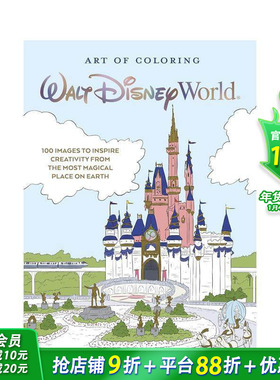 【预售】Art of Coloring: Walt Disney World 进口艺术 涂色艺术：华特迪士尼世界 涂鸦绘本