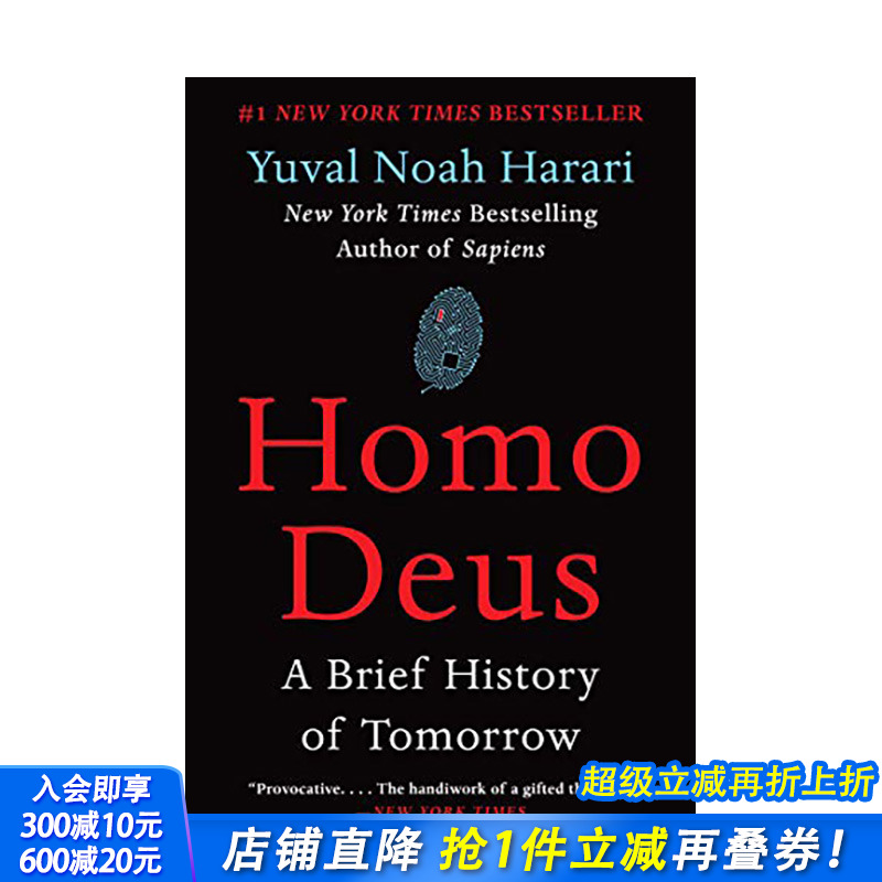 【预售】英文原版 未来简史 Homo Deus: A Brief History of Tomorrow 英文生活进口原版书籍 善优图书