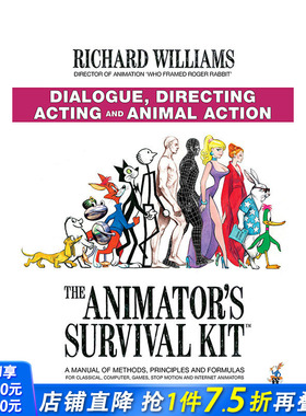 【预售】英文原版 动画师的生存工具包：对话、导演、表演和动物动作The Animator's Survival Kit 进口图书 Richard Williams