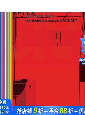 【预售】阿姆斯特丹市立博物馆1000幅海报珍藏 1000 Posters From the Stedelijk Museum Amsterdam 英文广告包装设计 正版进口书