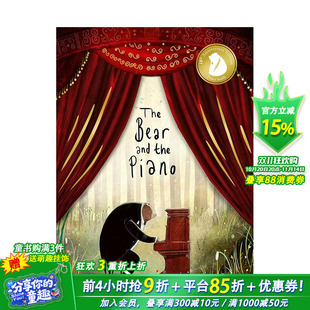 The the 现货 10周年纪念版 Litchfield 进口童书 David Bear 大熊和钢琴 10th Piano and 英文儿童插画故事绘本 Anniversary