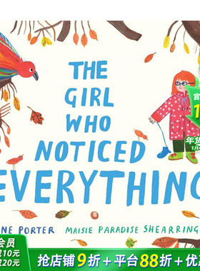 【现货】英文原版 女孩观察到了一切 The Girl Who Noticed Everything 精装艺术插画绘本 治愈系故事 儿童英语进口图书 善优童书