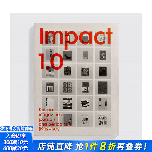 【现货】英文原版 Impact Regular 1.0字体设计：1922-1973年间的杂志封面集 Impact 1.0: Design magazines 平面设计进口书籍